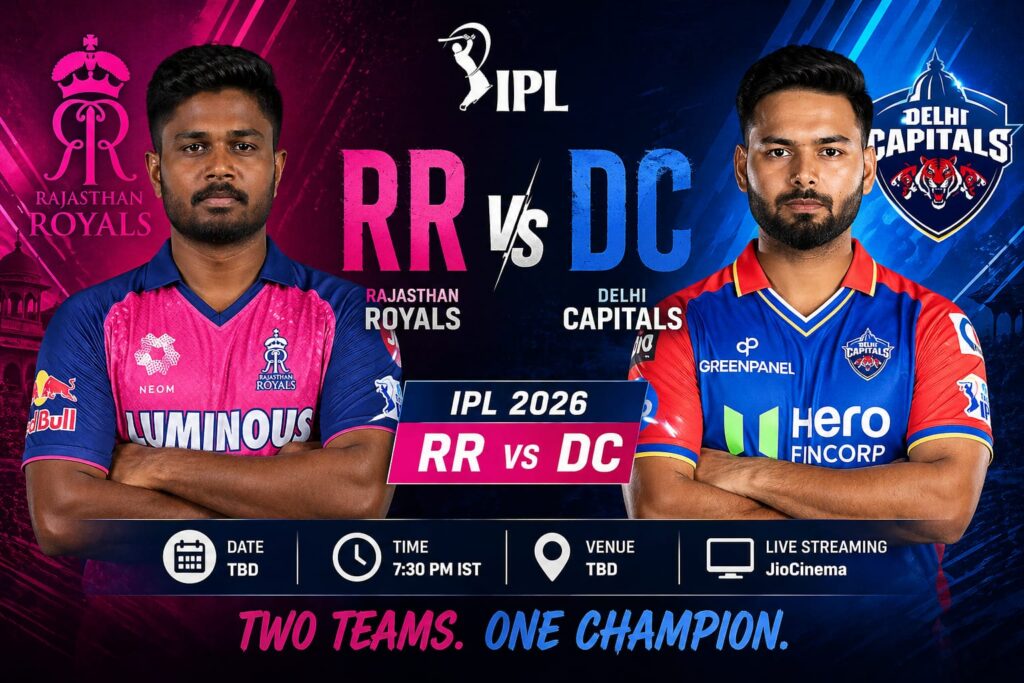 RR vs DC Prediction 2026 overview